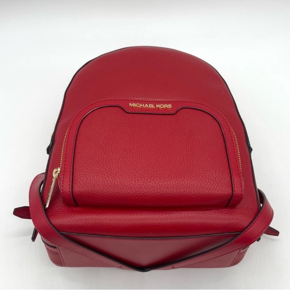 Michael Kors Medium Jaycee Backpack Red - Picture 11 of 12